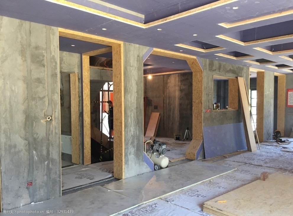 别墅装修木工八角套