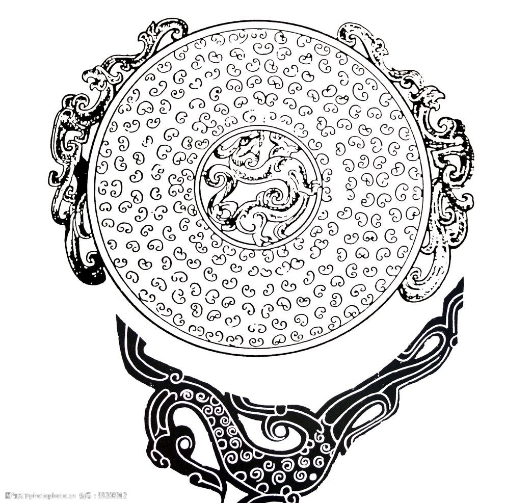 传统图案图腾龙纹吉祥图案图片-图行天下图库